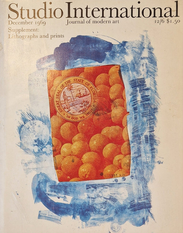 Studio International December 1969 Journal of Modern Art Magazine : Supplement Lithographs and prints by Barewall