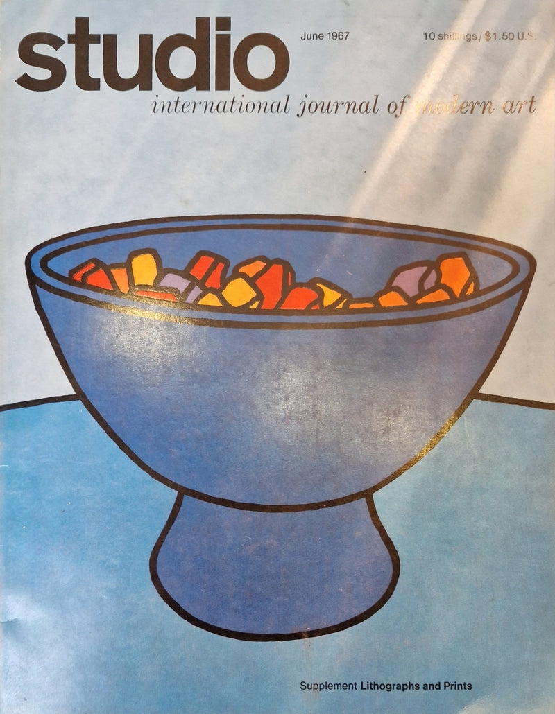 Studio - International Journal of Modern Art June 1967 Magazine - Supplement Lithographs and Prints by Barewall