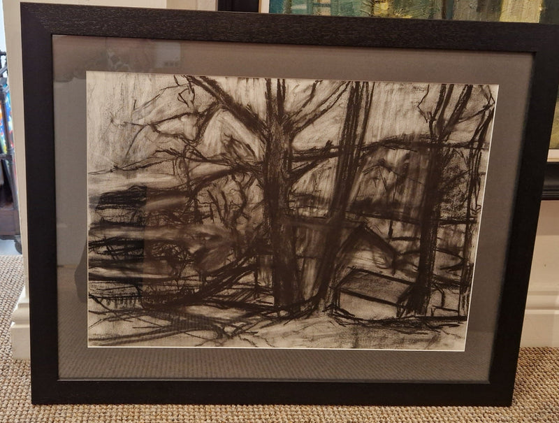 Trees drawing 2018 by Richard Fitton by Barewall