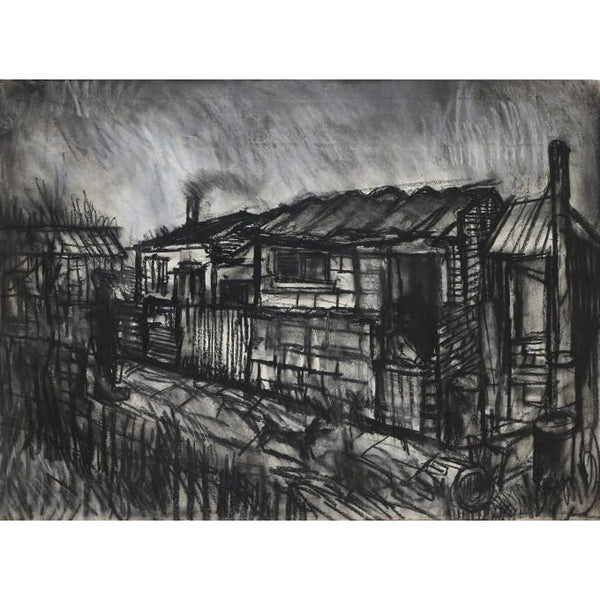 Allotment Sheds c1965 by Arthur Berry | Original Art by Arthur Berry | Barewall Art Gallery