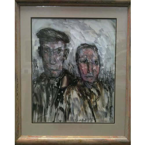 Burslem Gothic (Potteries Couple) by Arthur Berry | Original Art by Arthur Berry | Barewall Art Gallery