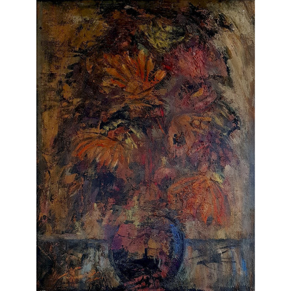 Flowers 1958 - Oil painting by Arthur Berry | Original Art by Arthur Berry | Barewall Art Gallery