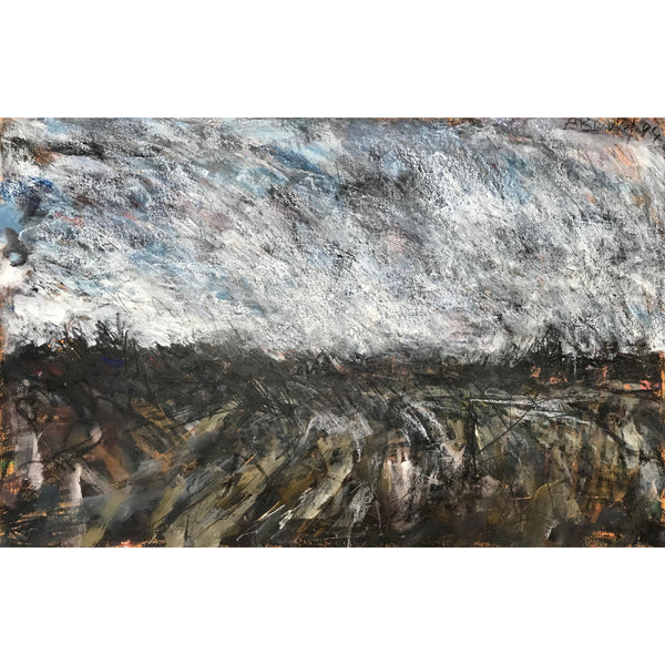 Arthur Berry Original Art Ploughed Field 1994 by Arthur Berry