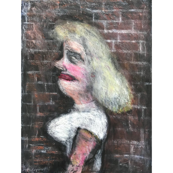 Arthur Berry Original Art Woman with Blonde Hair 1977 by Arthur Berry